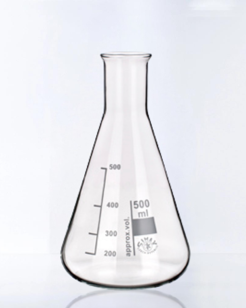FIOLE ERLENMEYER EN VERRE